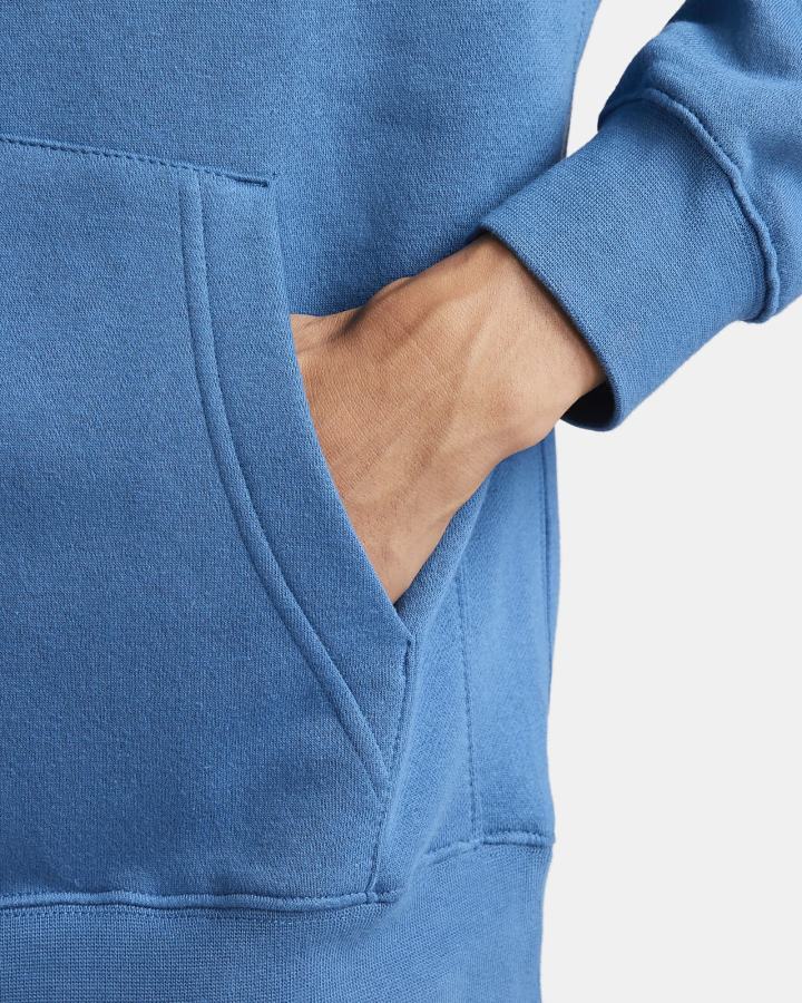 Sudadera Con Capucha Nike Sportswear Club Fleece Full-Zip Hombre Azules Oscuro Blancas | PSBVN-8940