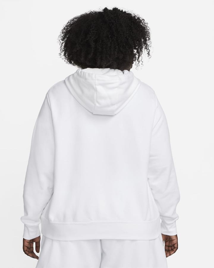 Sudadera Con Capucha Nike Sportswear Club Fleece Mujer Blancas Negras | PTQBU-0179