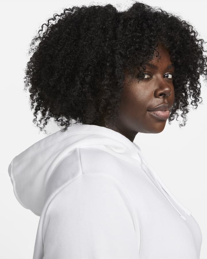Sudadera Con Capucha Nike Sportswear Club Fleece Mujer Blancas Negras | PTQBU-0179