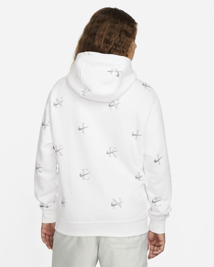 Sudadera Con Capucha Nike Sportswear Club Hombre Blancas Gris | QFHDK-8096
