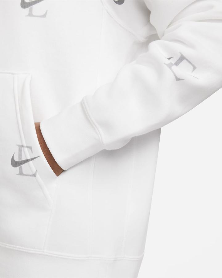 Sudadera Con Capucha Nike Sportswear Club Hombre Blancas Gris | QFHDK-8096