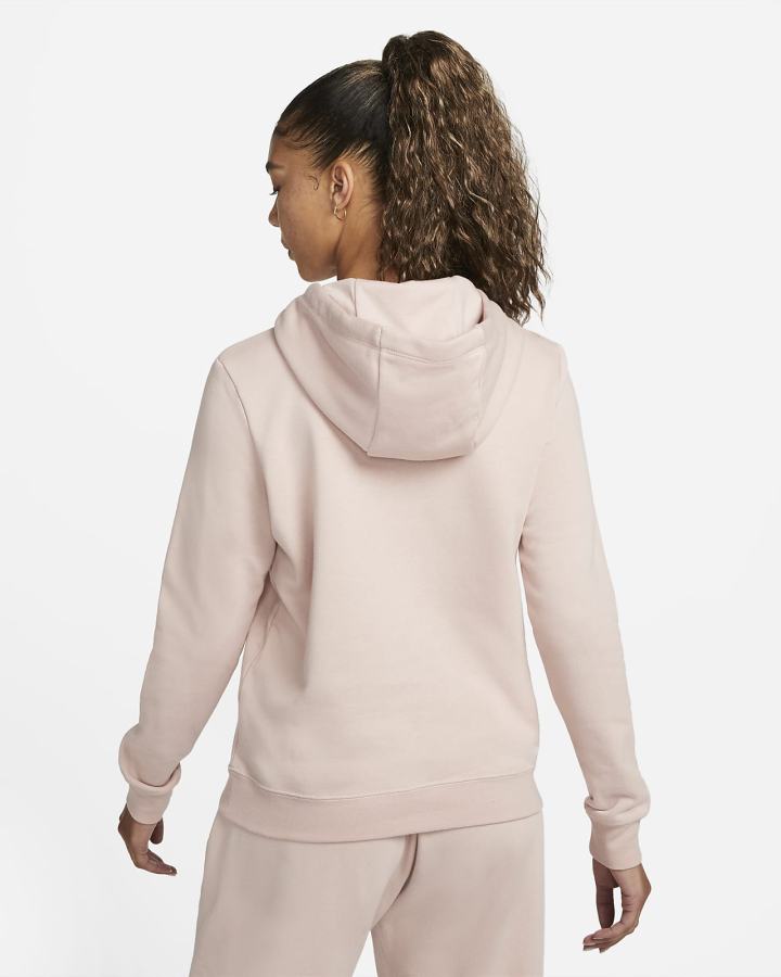 Sudadera Con Capucha Nike Sportswear Club Fleece Mujer Rosas Blancas | QJBTN-1504