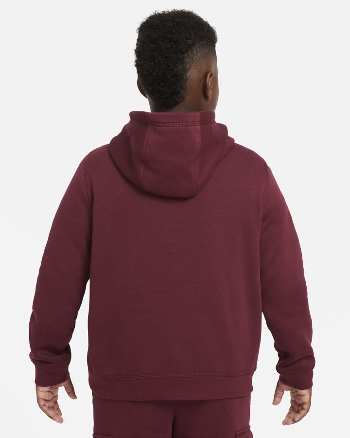 Sudadera Con Capucha Nike Sportswear Club Kids Niño Blancas | QNTCV-9582