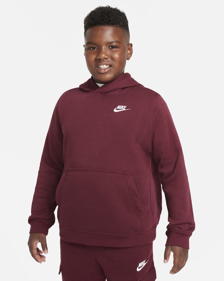 Sudadera Con Capucha Nike Sportswear Club Kids Niño Blancas | QNTCV-9582