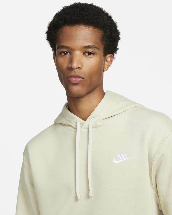 Sudadera Con Capucha Nike Sportswear Club Fleece Hombre Blancas | QXIHY-0613