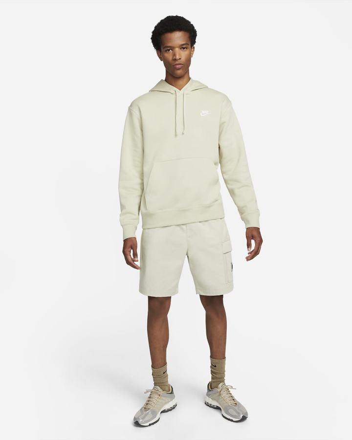 Sudadera Con Capucha Nike Sportswear Club Fleece Hombre Blancas | QXIHY-0613