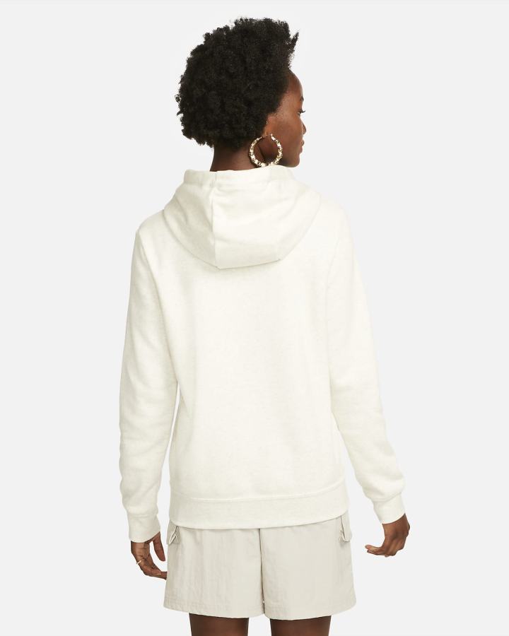 Sudadera Con Capucha Nike Sportswear Club Fleece Mujer Beige Blancas | RIFLS-5784