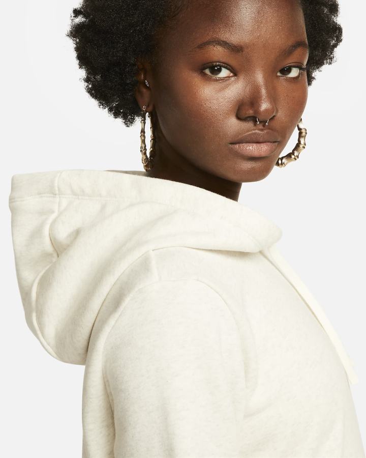 Sudadera Con Capucha Nike Sportswear Club Fleece Mujer Beige Blancas | RIFLS-5784