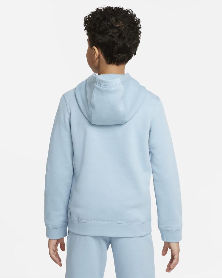 Sudadera Con Capucha Nike Sportswear Club Kids Niño Azules Blancas | SJZYM-5723