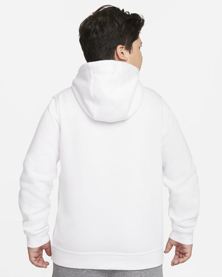 Sudadera Con Capucha Nike Sportswear Club Fleece Kids Niña Blancas Verde | SRBVU-2948