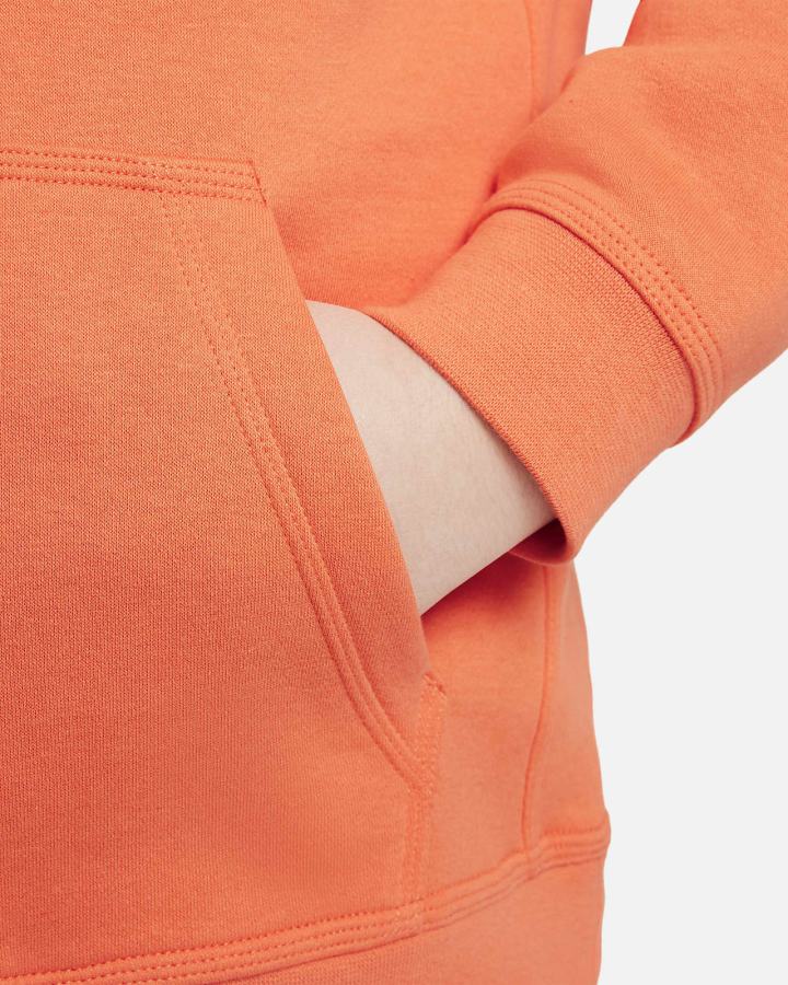 Sudadera Con Capucha Nike Sportswear Club Fleece Kids Niña Naranjas Blancas | TCRVU-5712