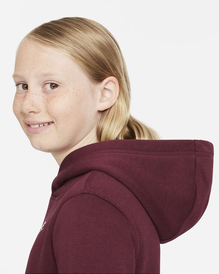 Sudadera Con Capucha Nike Sportswear Club Kids Niño Blancas | TDAKR-1295