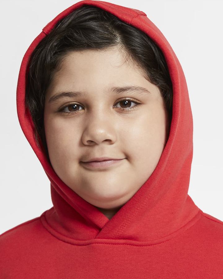 Sudadera Con Capucha Nike Sportswear Club Fleece Kids Niña Rojas | TGXIY-6543