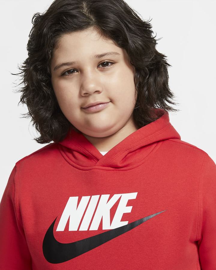 Sudadera Con Capucha Nike Sportswear Club Fleece Kids Niña Rojas | TGXIY-6543
