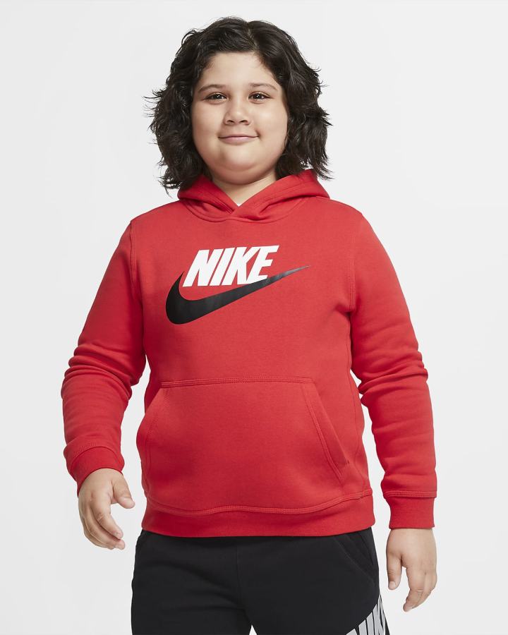 Sudadera Con Capucha Nike Sportswear Club Fleece Kids Niña Rojas | TGXIY-6543