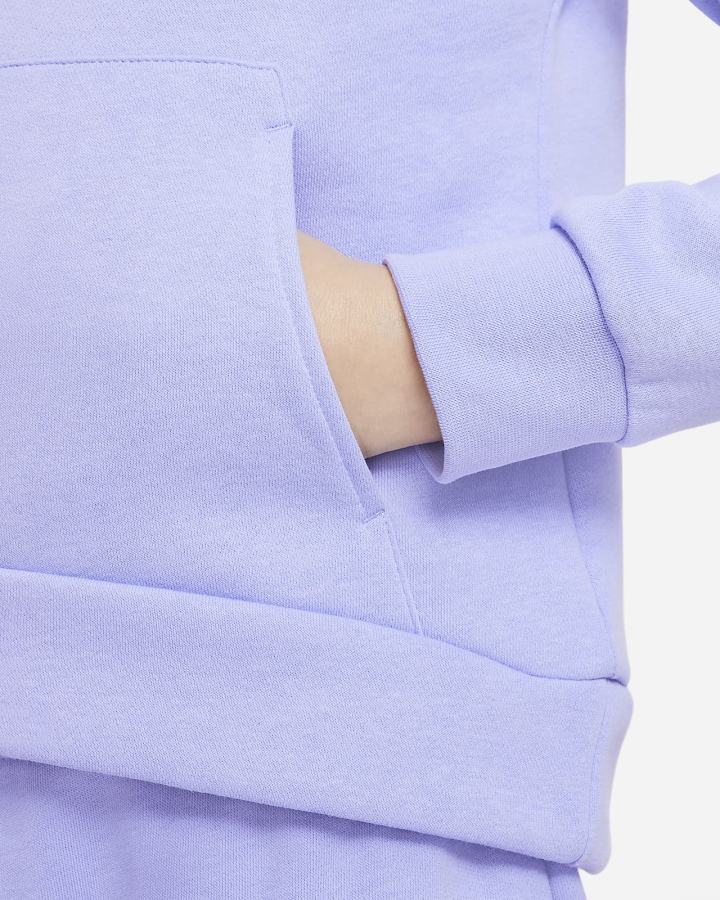 Sudadera Con Capucha Nike Sportswear Club Fleece Kids Niña Blancas | TLQSG-5637