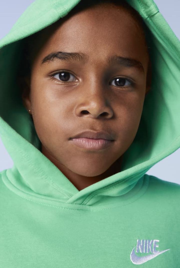 Sudadera Con Capucha Nike Sportswear Club Kids Niño Naranjas Blancas | TMZNS-1438