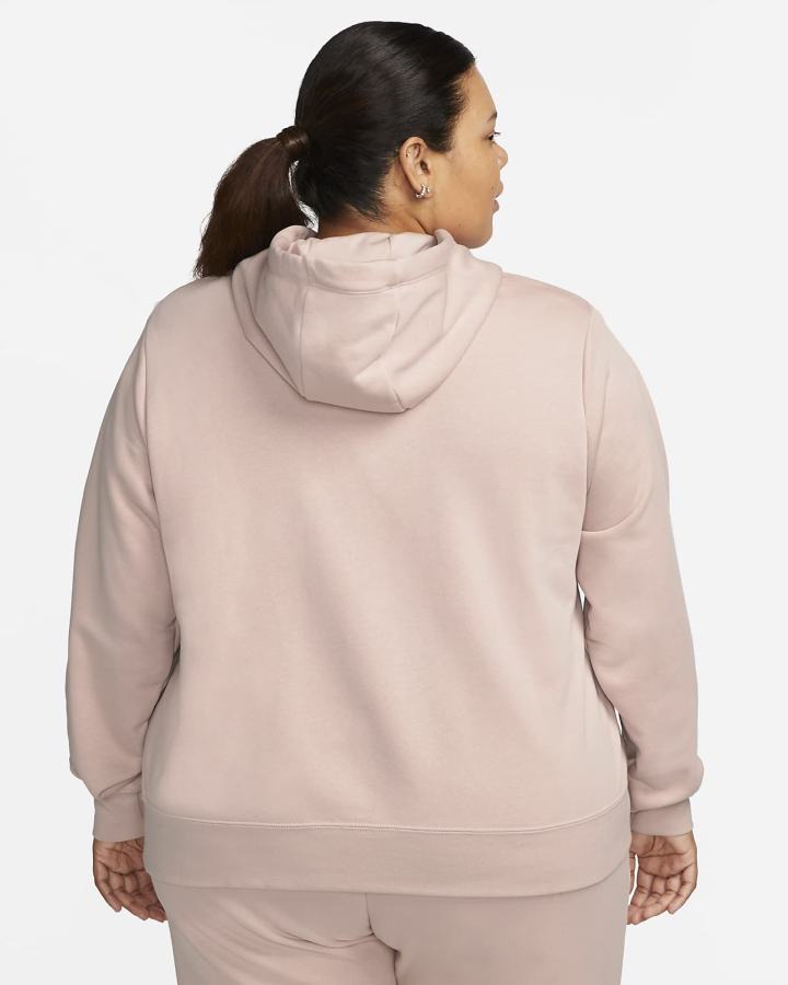 Sudadera Con Capucha Nike Sportswear Club Fleece Mujer Rosas Blancas | TNBKP-0891