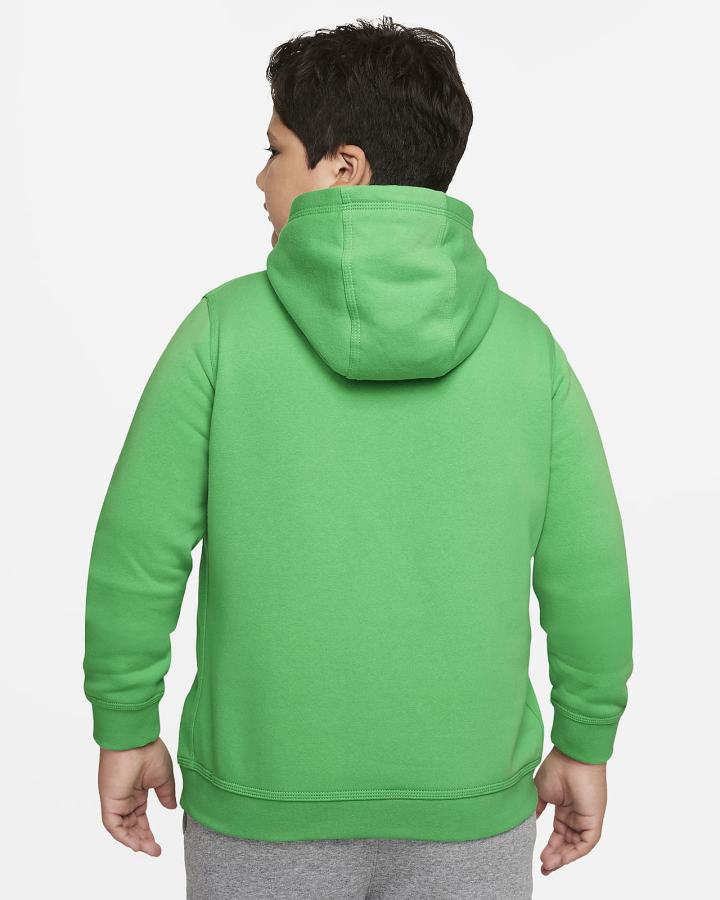 Sudadera Con Capucha Nike Sportswear Club Kids Niño Verde Claro Blancas | TQIUZ-1589
