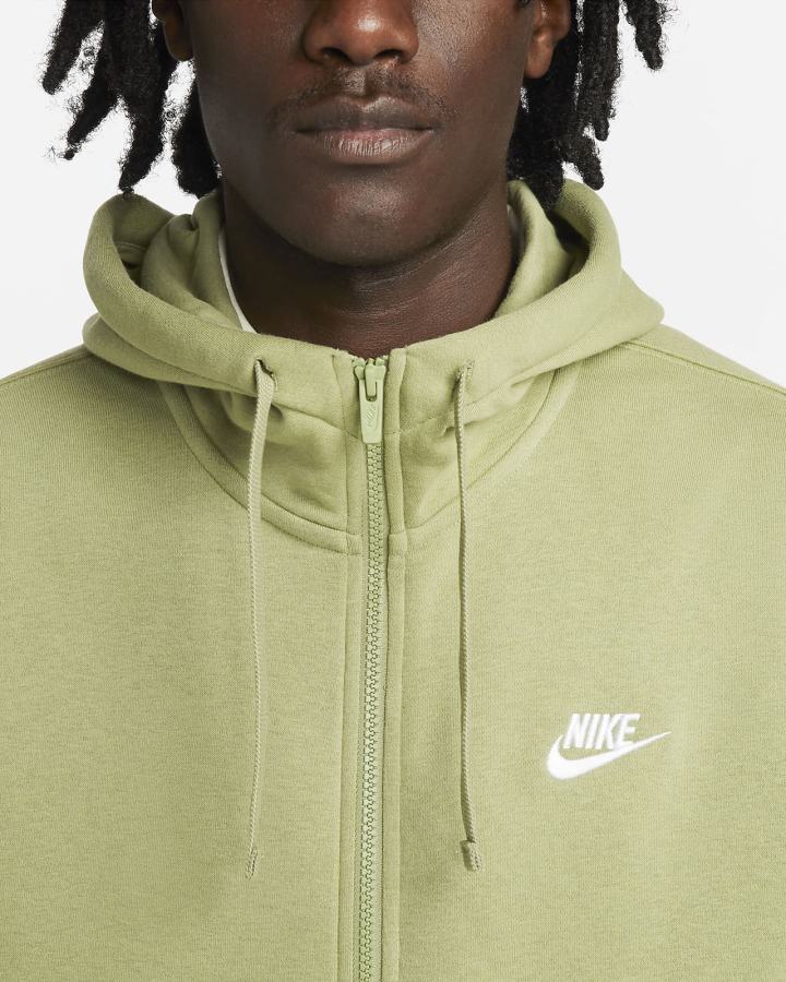 Sudadera Con Capucha Nike Sportswear Club Fleece Full-Zip Hombre Blancas | WDQZM-6573