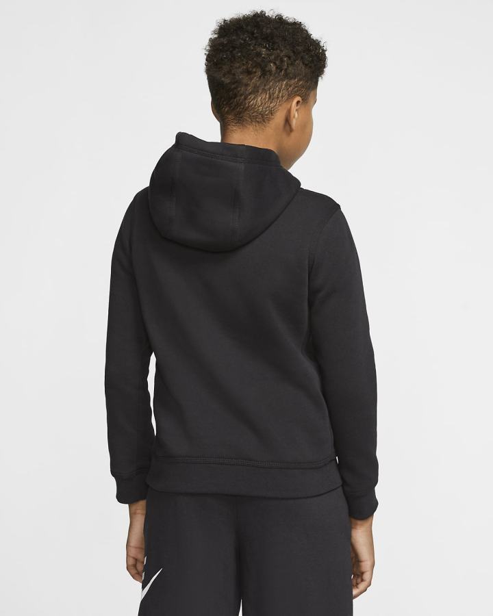 Sudadera Con Capucha Nike Sportswear Club Fleece Kids Niña Negras Gris Claro | WQDVG-6859