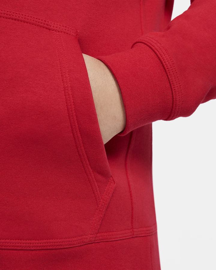 Sudadera Con Capucha Nike Sportswear Club Kids Niño Rojas Blancas | WRKQM-4286