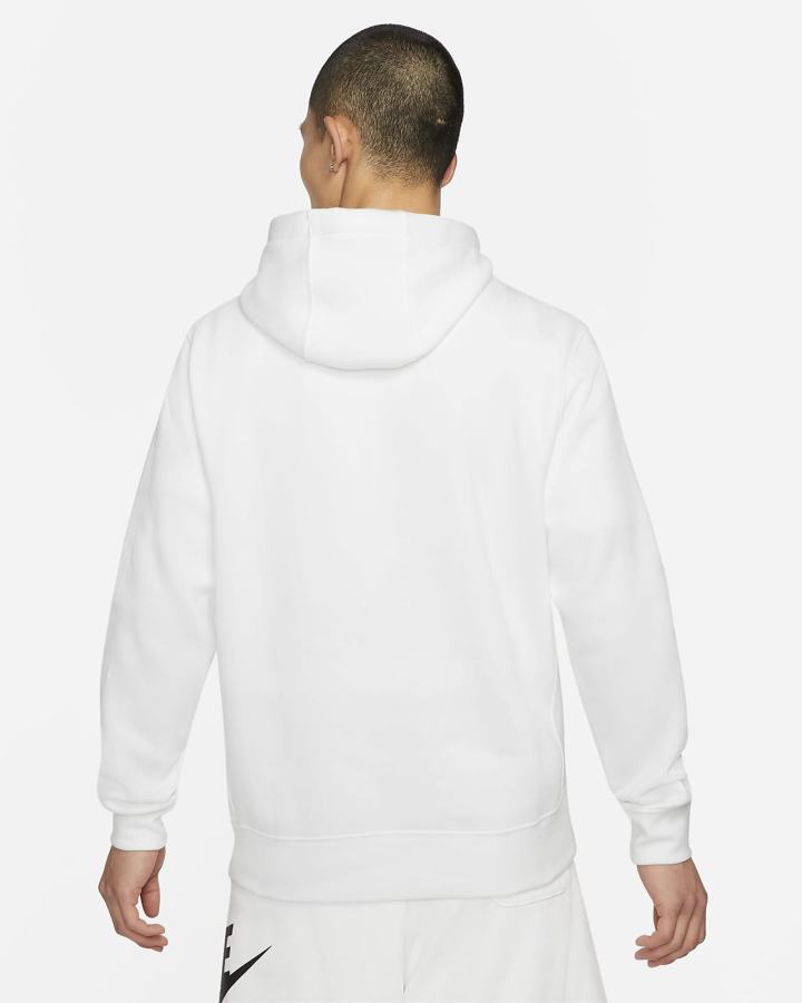Sudadera Con Capucha Nike Sportswear Club Fleece Full-Zip Hombre Blancas Negras | WVXHQ-1890