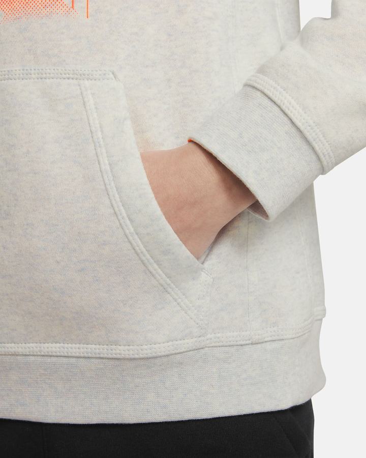 Sudadera Con Capucha Nike Sportswear Club Kids Estampadas (Extended Size) Niño Naranjas | XCBNP-7142