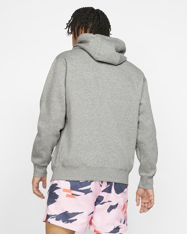 Sudadera Con Capucha Nike Sportswear Club Fleece Mujer Gris Oscuro Plateadas Blancas | XCNLO-0236