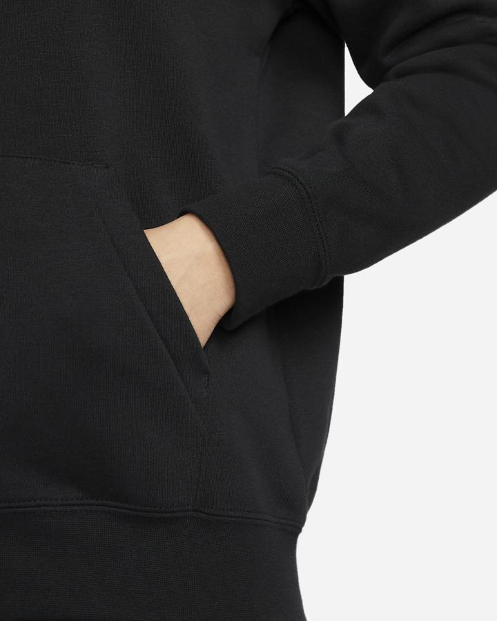 Sudadera Con Capucha Nike Sportswear Club Fleece Full-Zip Mujer Negras Blancas | YEAQT-3904