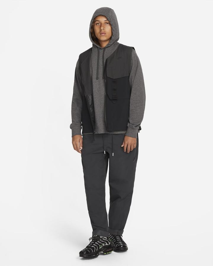 Sudadera Con Capucha Nike Sportswear Club Hombre Gris Blancas | YNBXK-4912