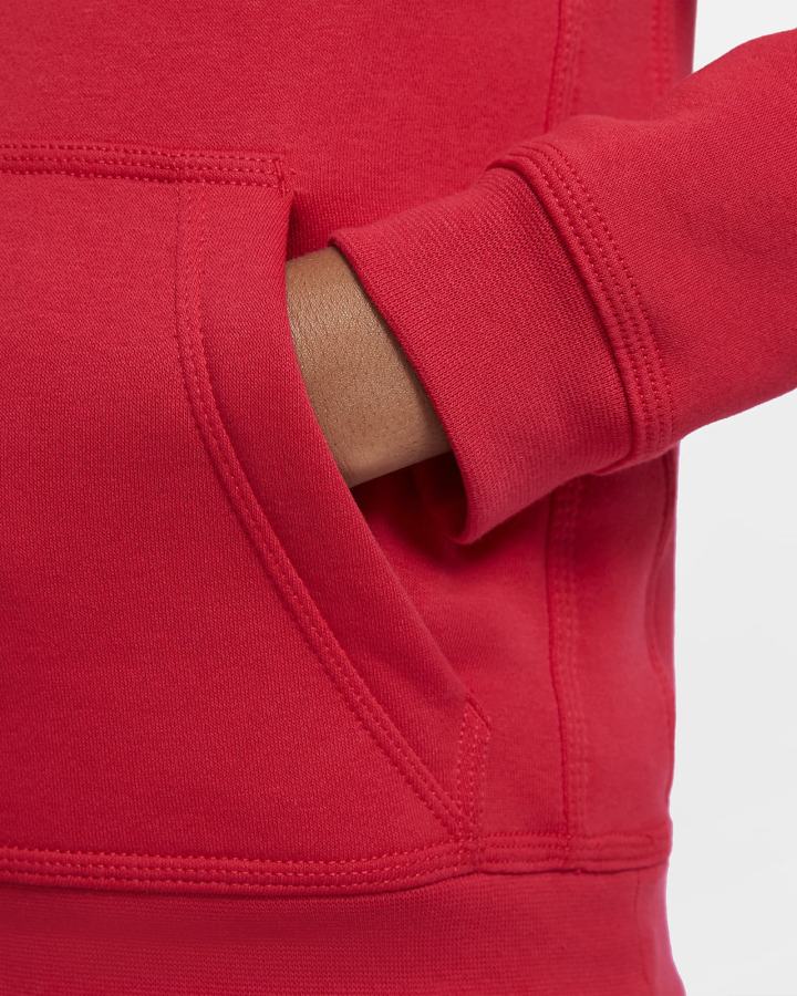 Sudadera Con Capucha Nike Sportswear Club Kids Niño Rojas Blancas | YZERF-4361