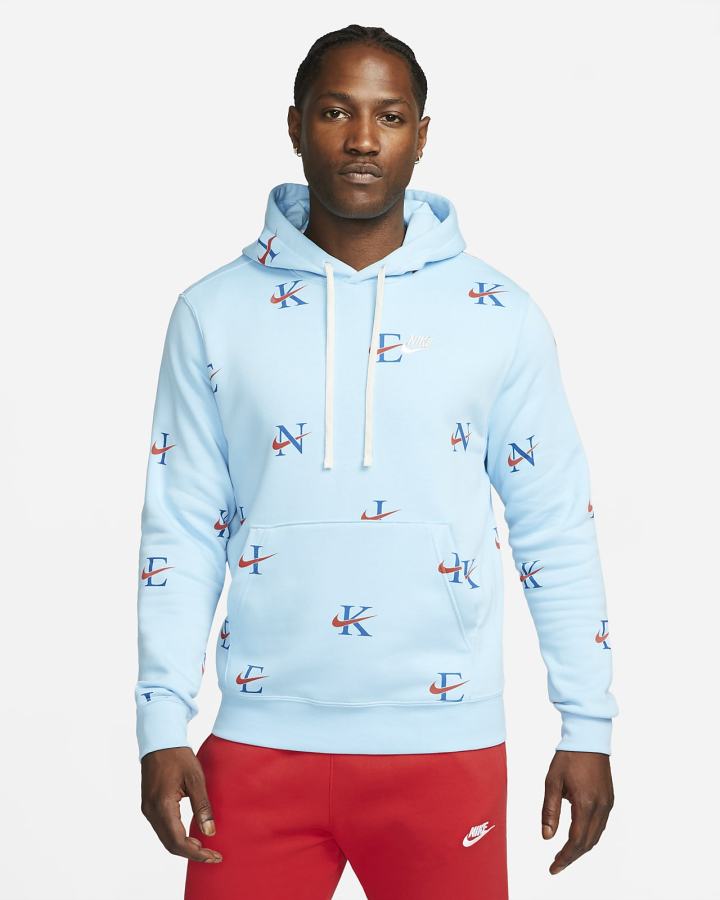 Sudadera Con Capucha Nike Sportswear Club Hombre Azules Rojas | ZCMNA-3150