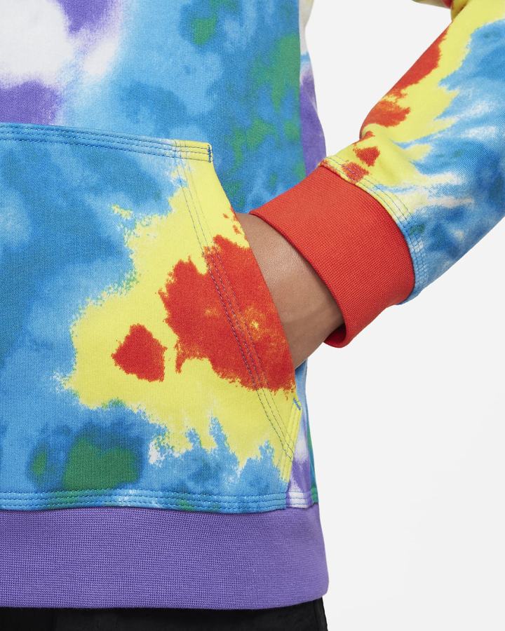 Sudadera Con Capucha Nike Sportswear Club Kids Tie-Dye Niño Moradas | ZMQOF-0967