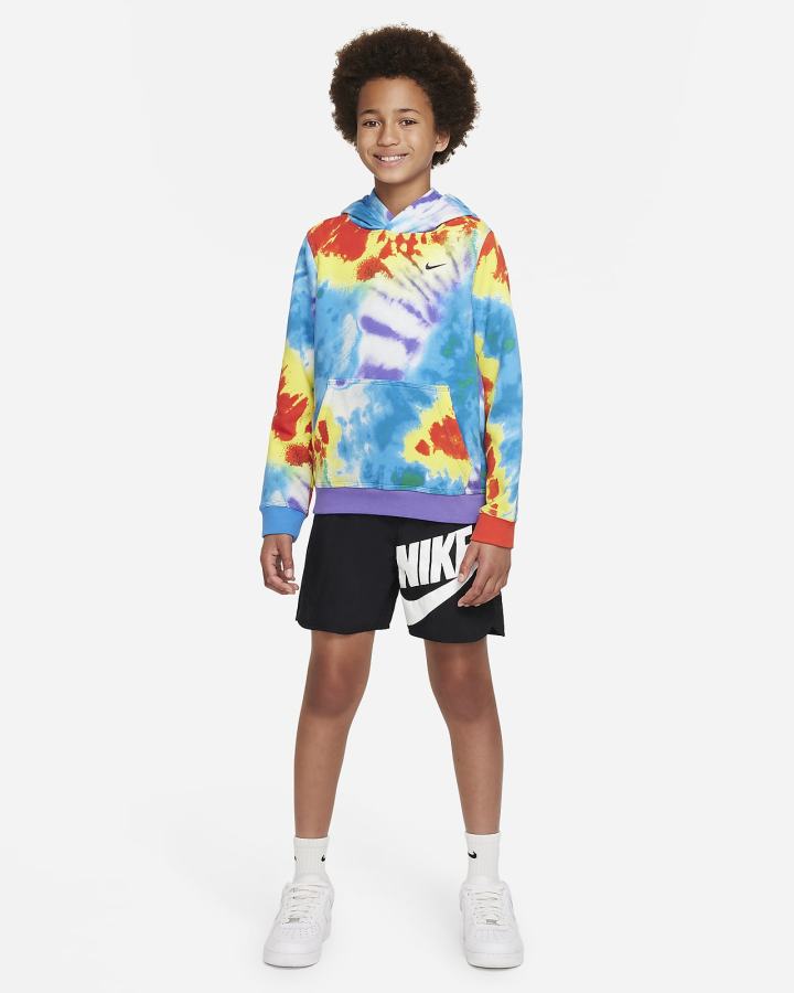 Sudadera Con Capucha Nike Sportswear Club Kids Tie-Dye Niño Moradas | ZMQOF-0967