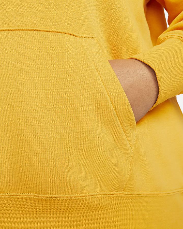 Sudadera Con Capucha Nike Sportswear Club Fleece Mujer Amarillo Blancas | ZNXRM-9027