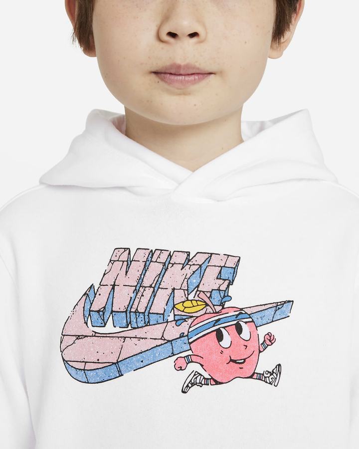 Sudadera Con Capucha Nike Sportswear Club Kids Niño Blancas | ZYKIU-6824