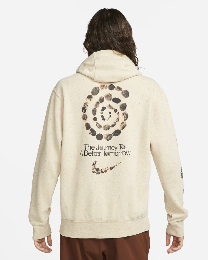 Sudadera Con Capucha Nike Sportswear Fleece Hombre Beige | RLDNA-0316