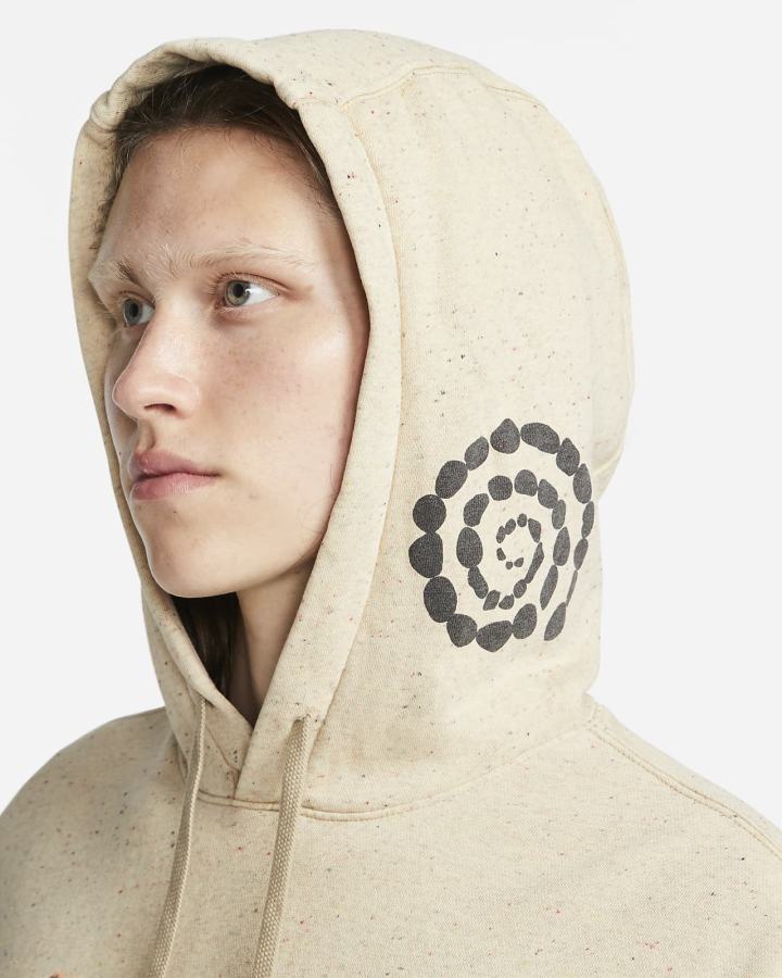 Sudadera Con Capucha Nike Sportswear Fleece Hombre Beige | RLDNA-0316