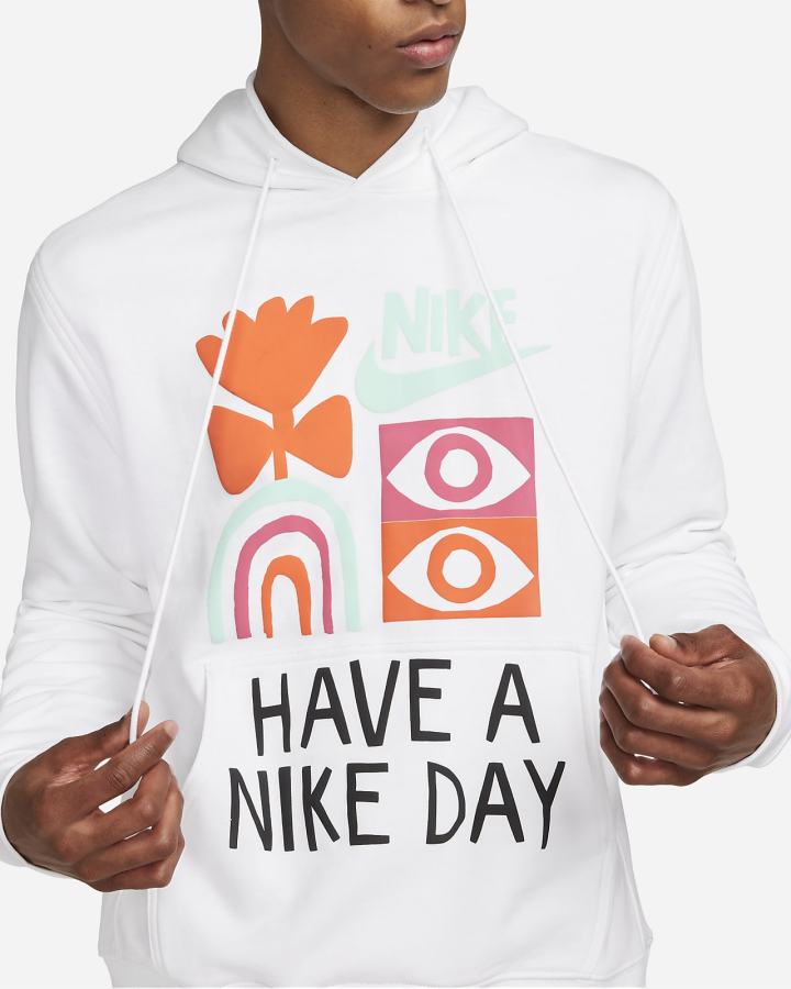 Sudadera Con Capucha Nike Sportswear French Terry Hombre Blancas | GZOMD-3761