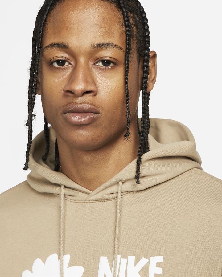 Sudadera Con Capucha Nike Sportswear French Terry Hombre Kaki | HUJYE-7132