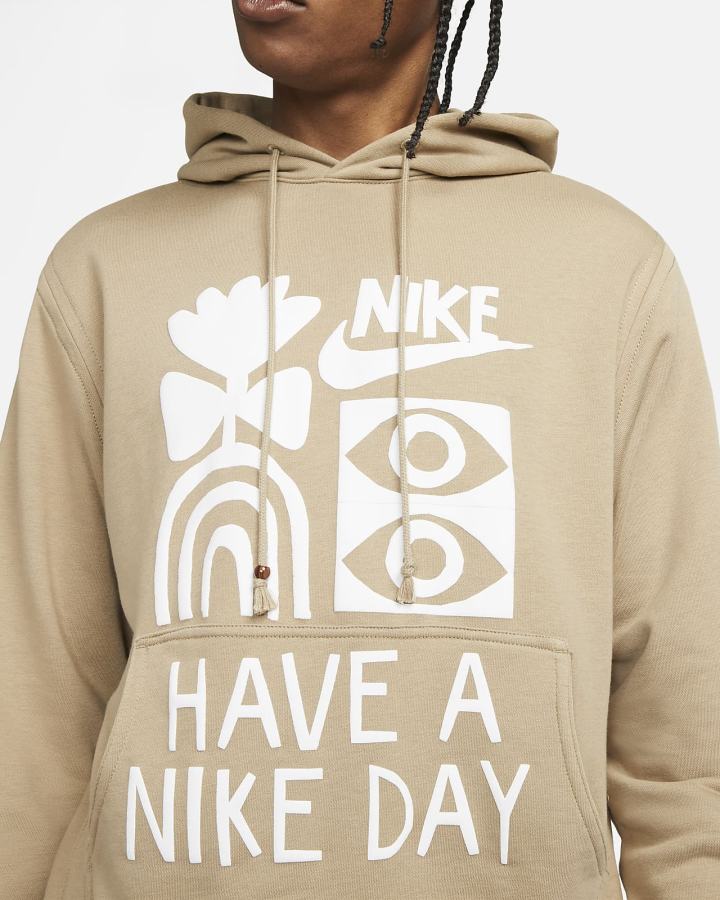 Sudadera Con Capucha Nike Sportswear French Terry Hombre Kaki | HUJYE-7132