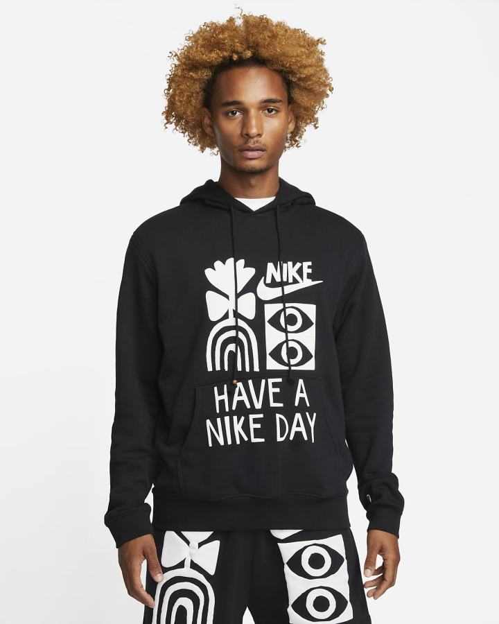 Sudadera Con Capucha Nike Sportswear French Terry Hombre Negras | QWCBD-3209