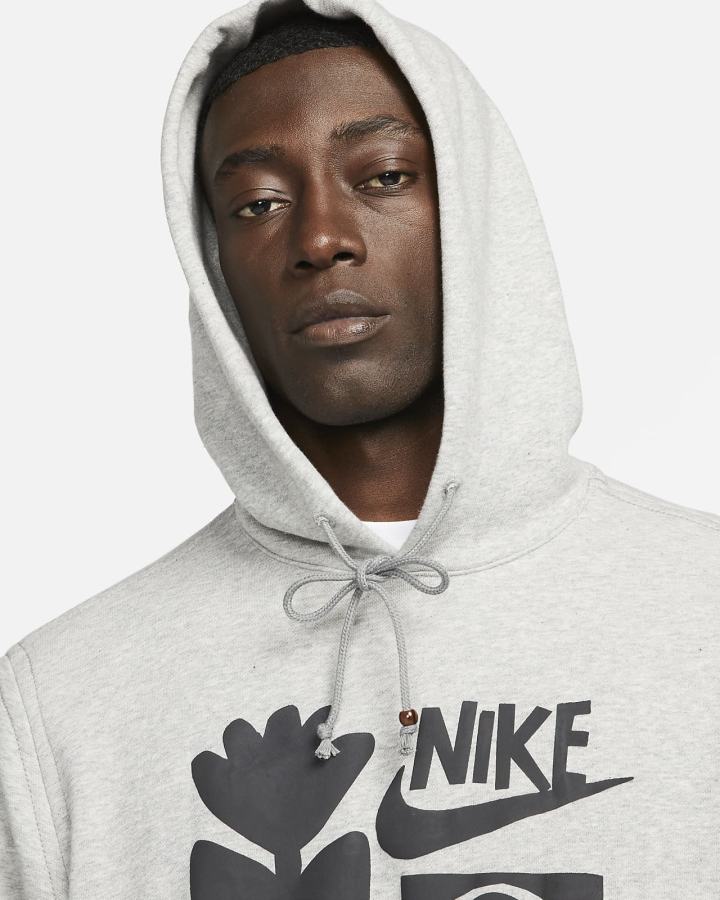 Sudadera Con Capucha Nike Sportswear French Terry Hombre Gris Oscuro | RDFEB-3952