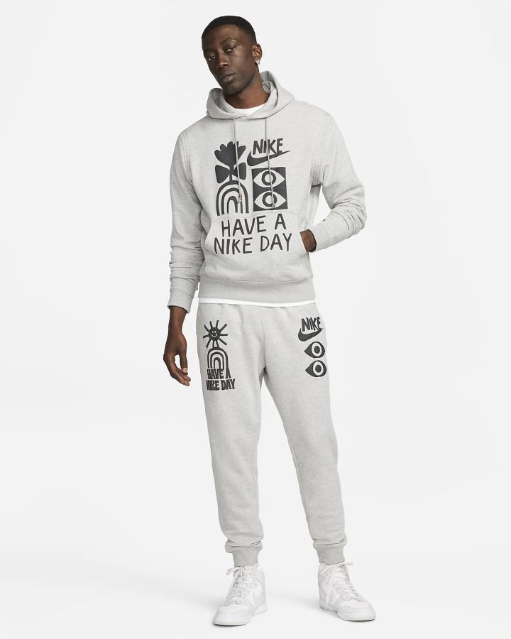 Sudadera Con Capucha Nike Sportswear French Terry Hombre Gris Oscuro | RDFEB-3952