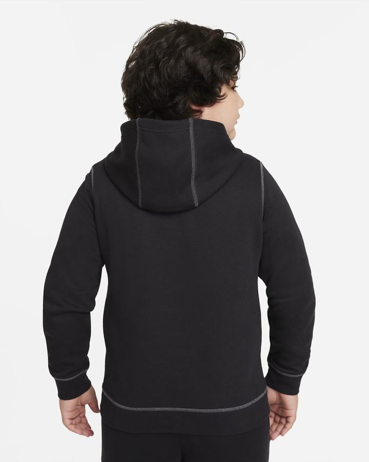 Sudadera Con Capucha Nike Sportswear JDI Kids Niño Negras Gris | BQWDI-5201