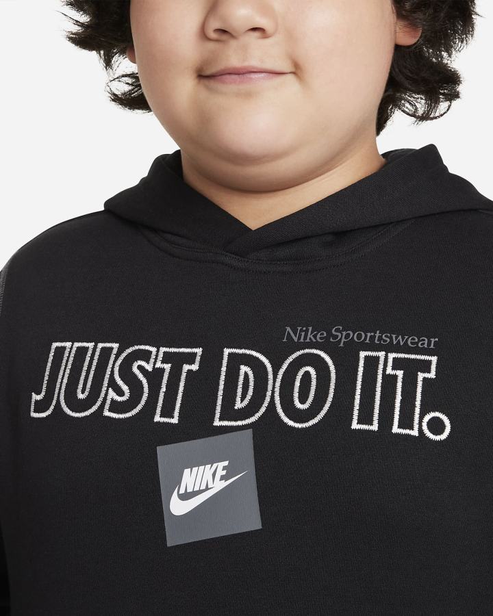 Sudadera Con Capucha Nike Sportswear JDI Kids Niño Negras Gris | BQWDI-5201