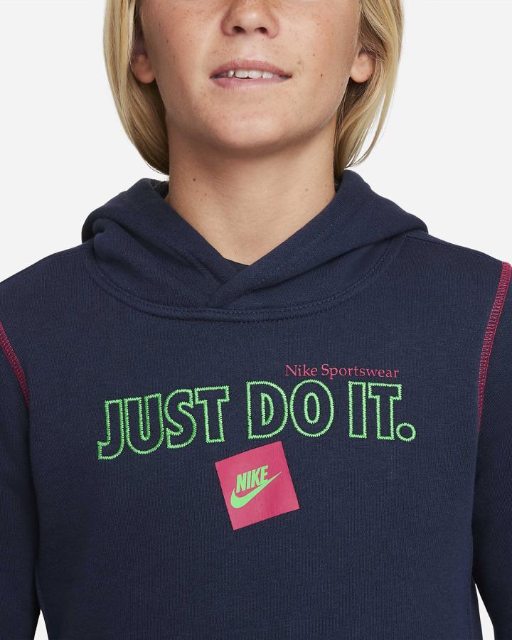 Sudadera Con Capucha Nike Sportswear JDI Kids Niño Obsidian | FVPQD-6940