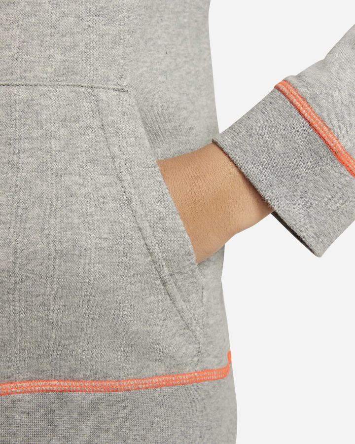 Sudadera Con Capucha Nike Sportswear JDI Kids Niño Gris Oscuro Naranjas | HBEQJ-7489