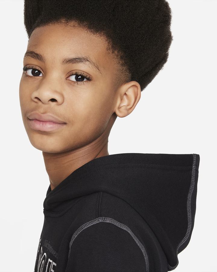 Sudadera Con Capucha Nike Sportswear JDI Kids Niño Negras Gris | VIOGK-2850